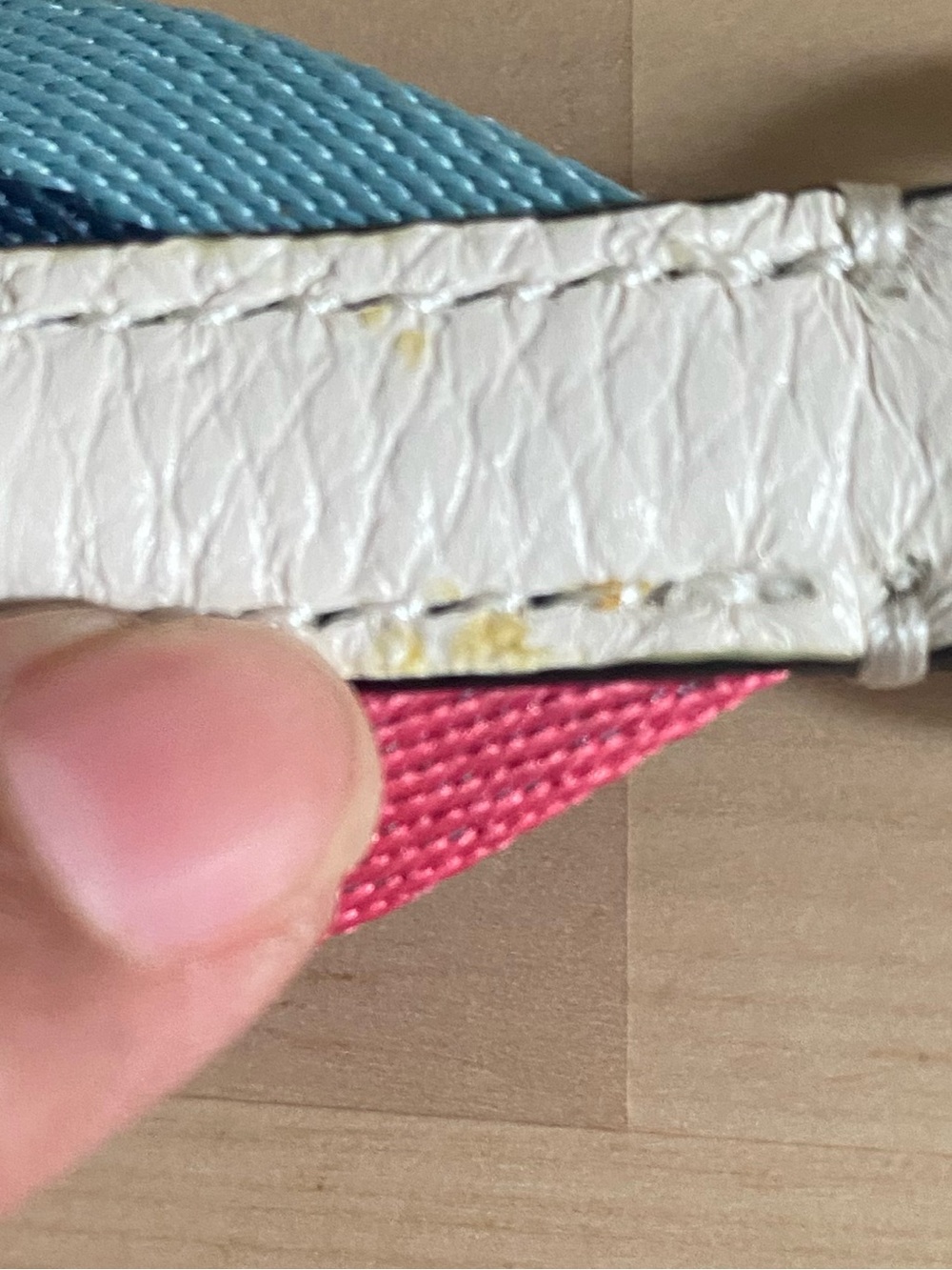 Coach Striped Rainbow strap with Gold Hardware - Picture 2 of 4